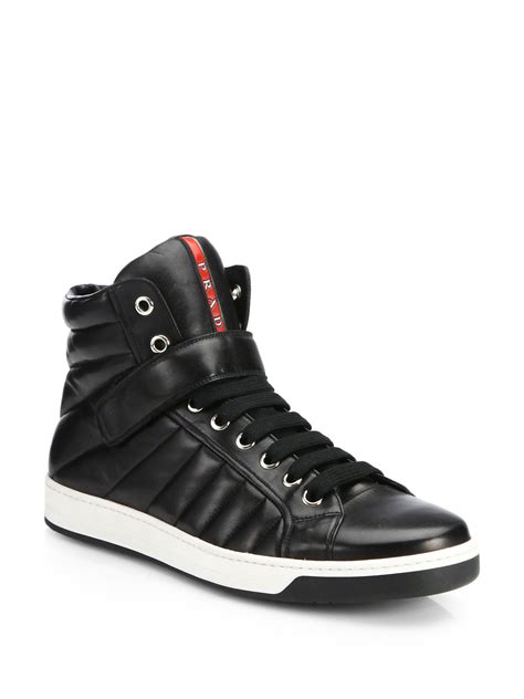 prada snekers|prada designer high top sneakers.